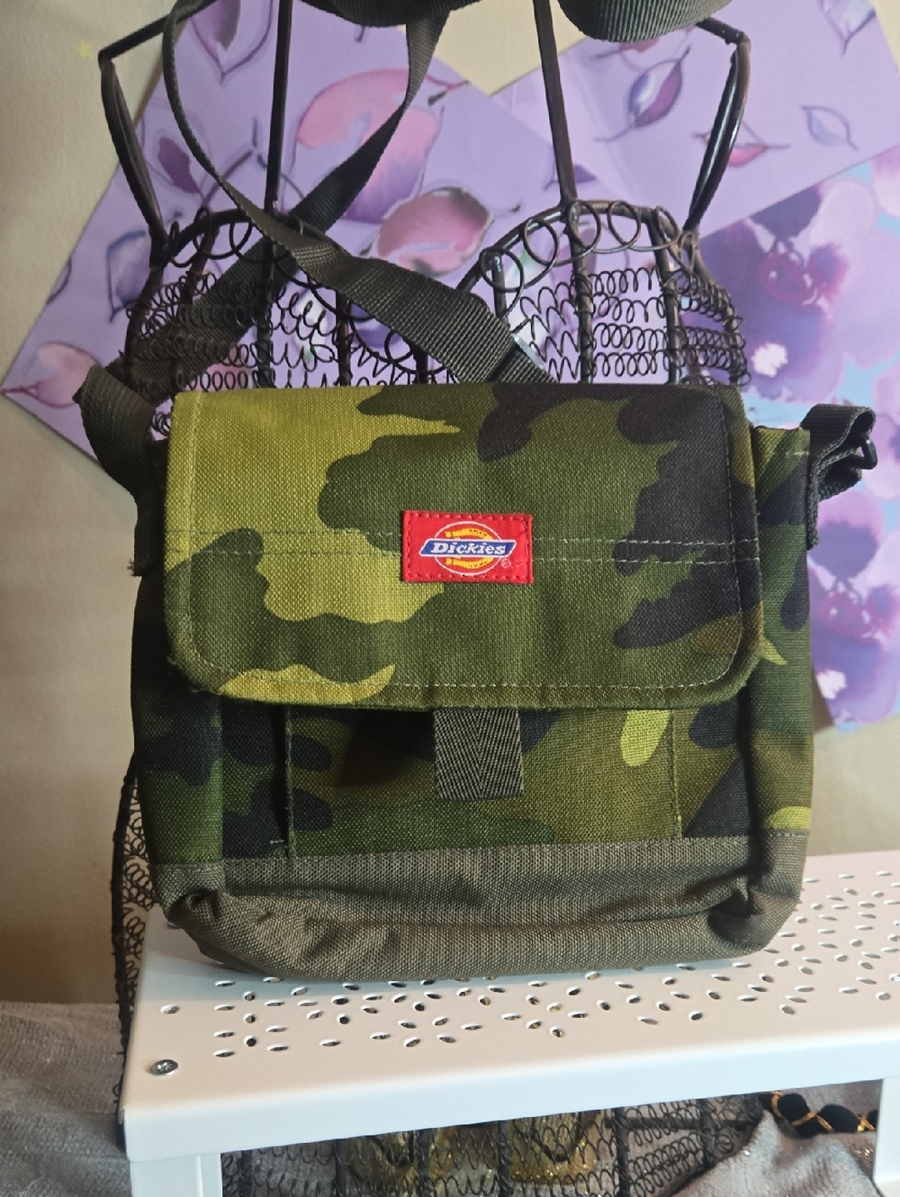 Dickies Men's Camo Crossbody Bag - Olive Green